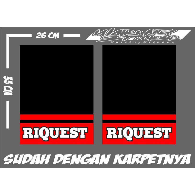 STICKER KARPET LUMPUR STIKER KEPET STICKER EBEK KARET TRUCK L300