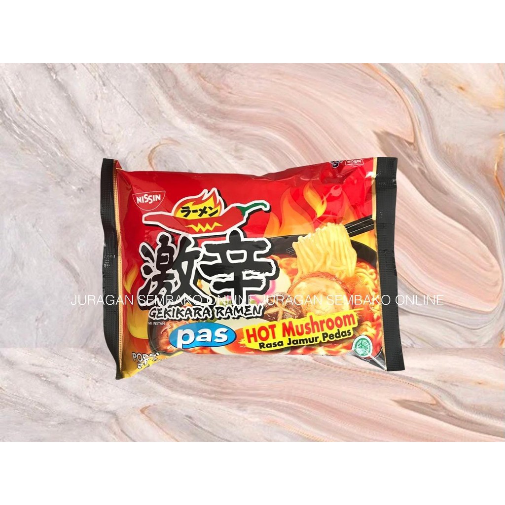 (JSO) nissin GEKIKARA RAMEN HOT MUSHROOM HALAL / GEKIKARA RAMEN PAS JAMUR PEDAS