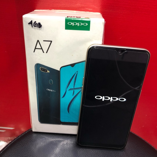 Oppo a7 second ram 4/64 fullset ori GARANSI SAMPAI BULAN 6