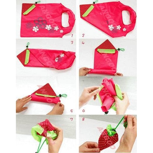Tas Jinjing Belanja Strawberry