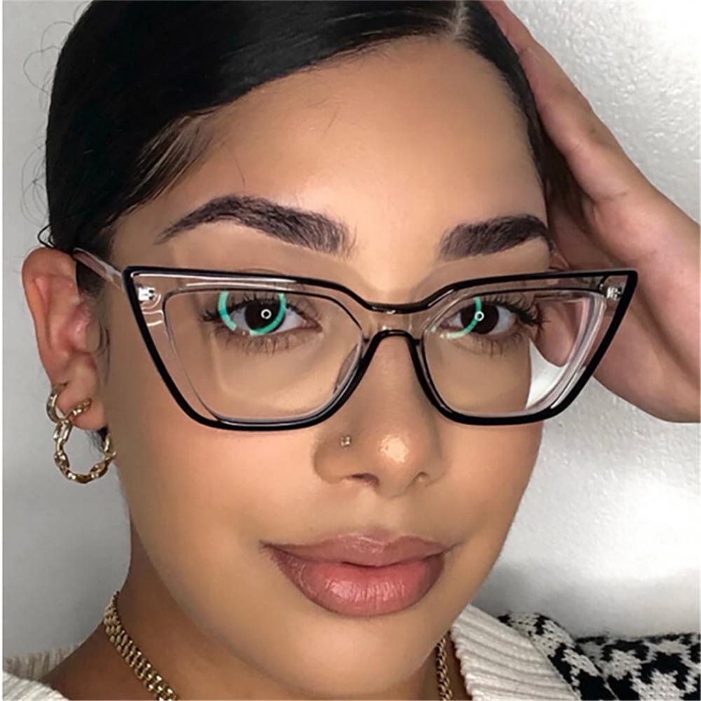 Lily Blue Light Kacamata Trendy Kacamata Komputer Eyewear Cat Eye