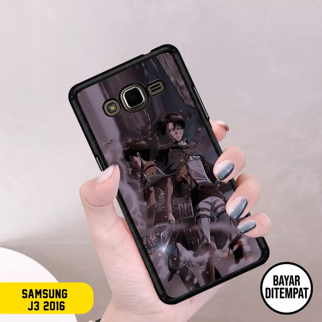 ACASTO Case Samsung J3 2016 gambar anime japan AOT unik keren custom case fashion pria & wanita semu