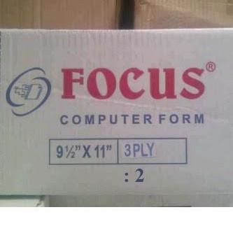 Kertas Continous Form Focus 9 1 Per 2 Kali 11 Bagi 2 3 Ply Isi 500 Lembar