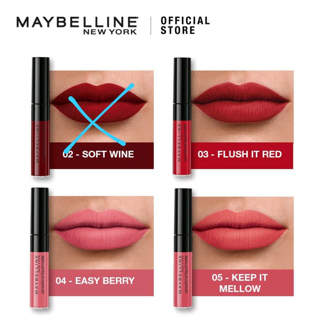 MAYBELLINE SENSATIONAL LIQUID MATTE 7 Ml @MJ