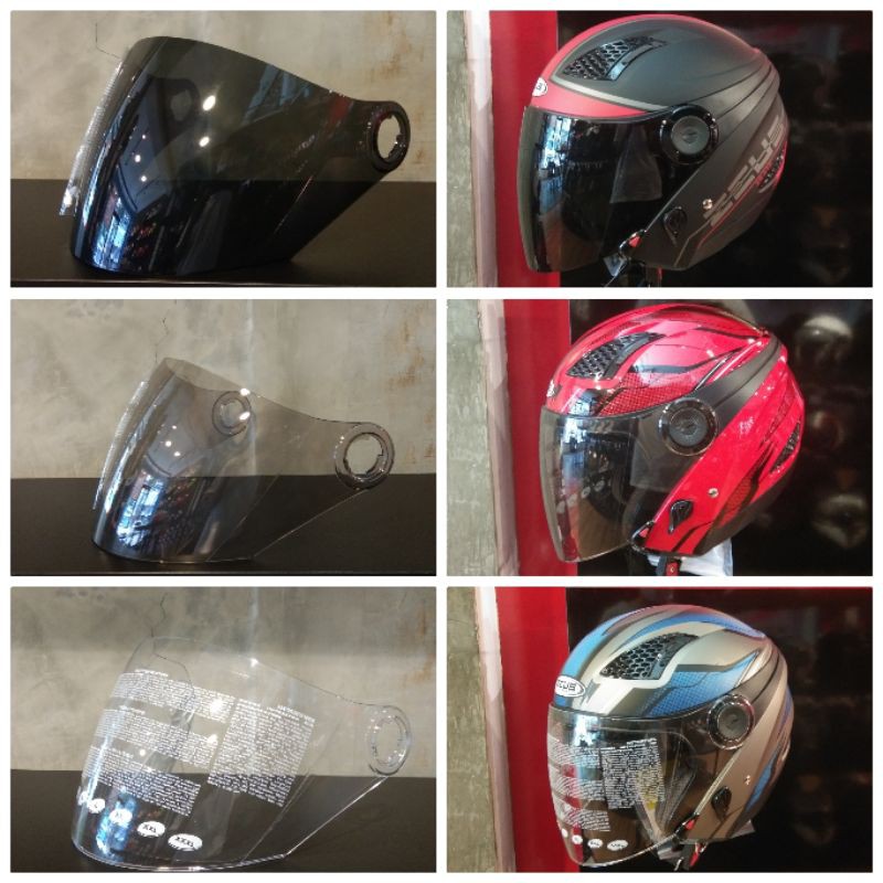 KACA ZEUS ZS610 I VISOR HELM ZEUS ZS610 ZS 610 ORIGINAL
