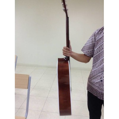 Gitar Akustik Merk Ibanez Jumbo Warna Natural Senar String Sunkay Buat Pemula Belajar Jakarta