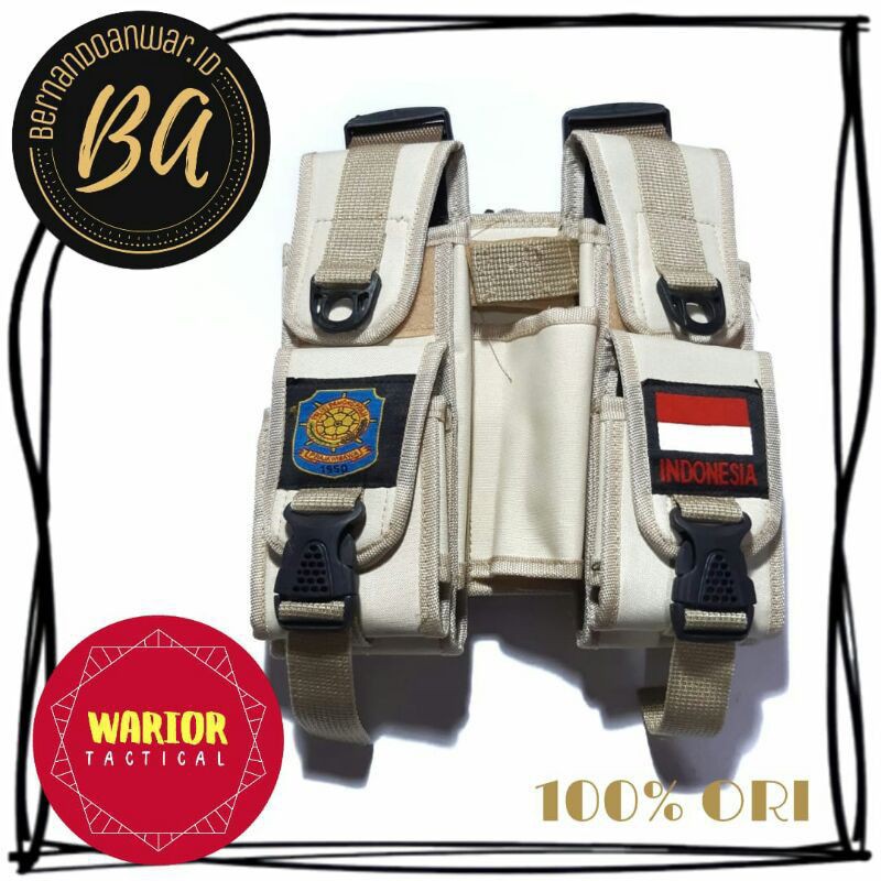TAS MAGAZINE SATPOL PP "WARIOR" / SARUNG MAGAZINE PAHA "WARIOR" / TAS TACTICAL