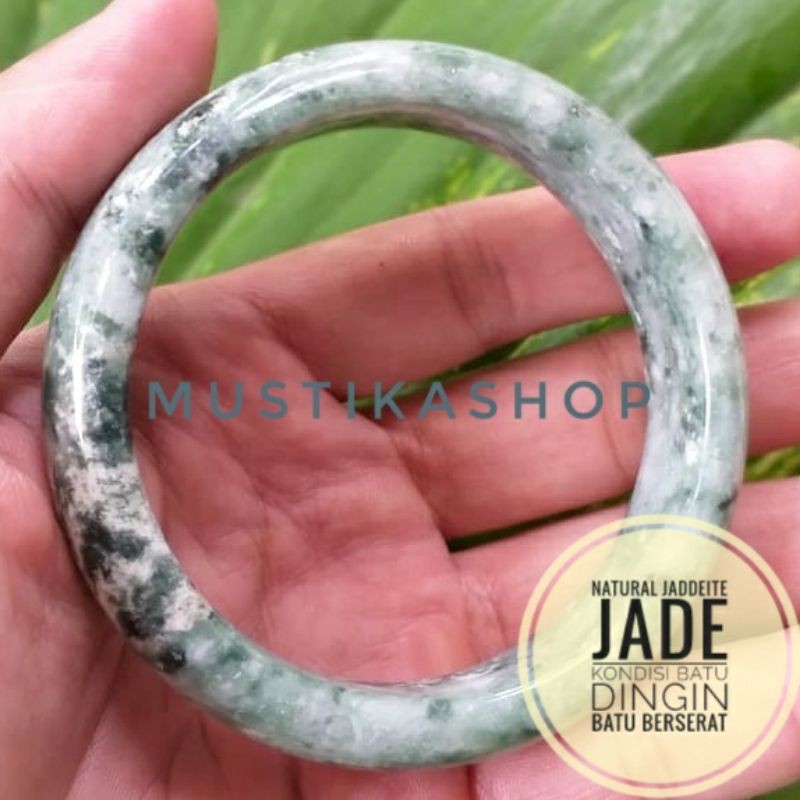 TERMURAH Gelang Batu Giok Burma Ring Grade A Natural Batu Asli Aksesoris Pria/Wanita