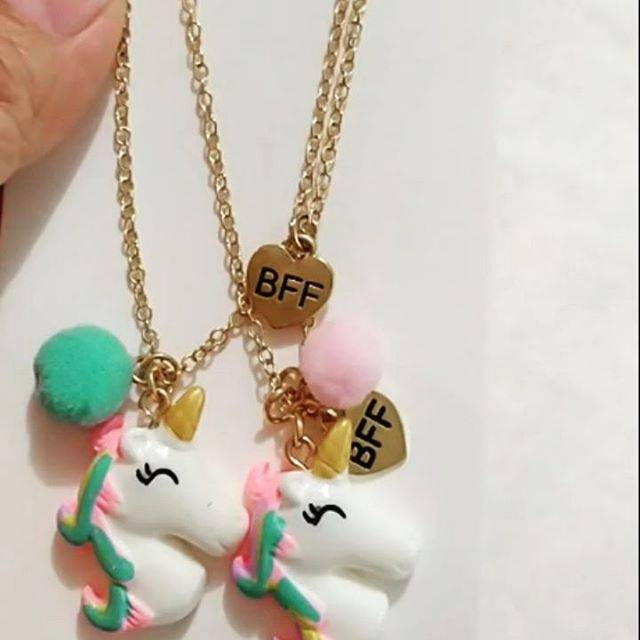 Kalung anak BFF unicorn (sepasang)