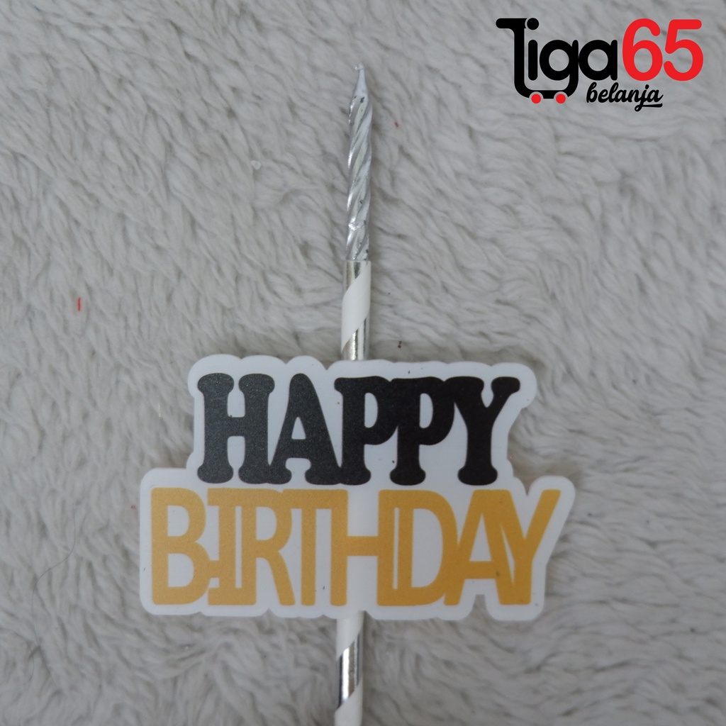 365 LILIN ULTAH 1500-15 #41101 Barcode Lilin Ultah Happy Birthday Dengan Tangkai