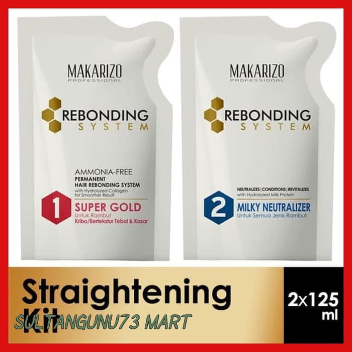 ❤GROSIR❤MAKARIZO PROFESSIONAL REBONDING SYSTEM KIT (STEP 1+STEP 2)