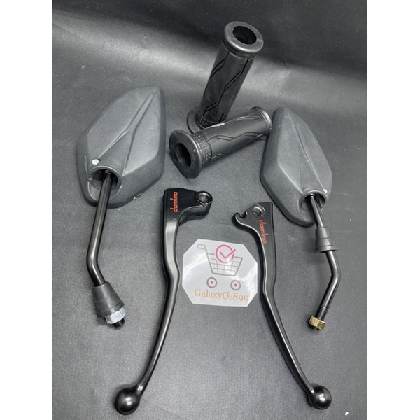 Paket 3 item - Spion Standar Yamaha Jupiter Hitam + Handgrip Bawaan Yamaha + Handle Rem Vixion old new