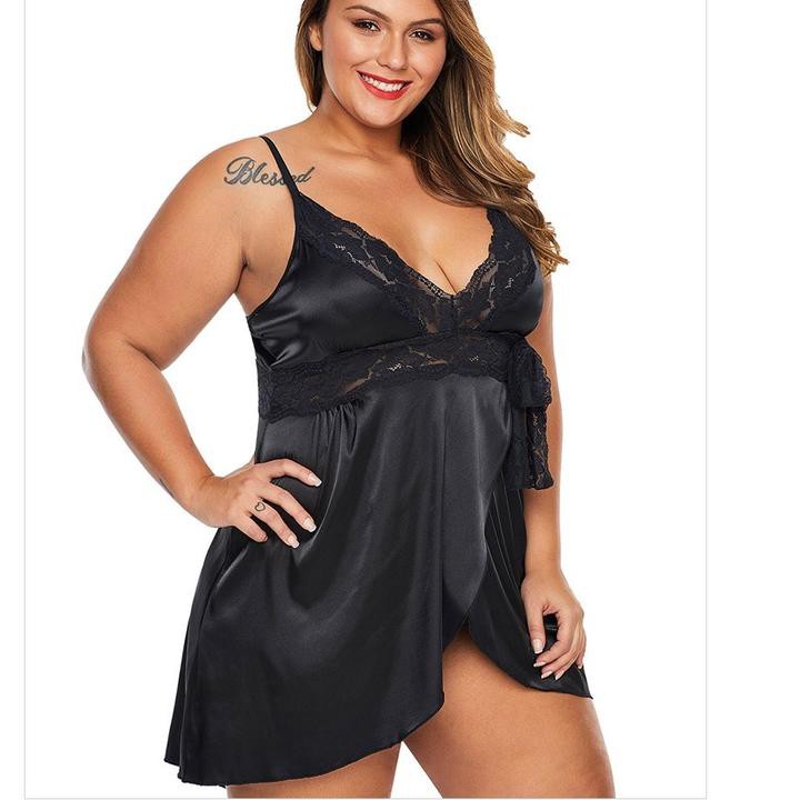 Paling Laris max ld 120cm / lingerie sexy jumbo / daster sexy jumbo / baju tidur sexy bigsize - 2802