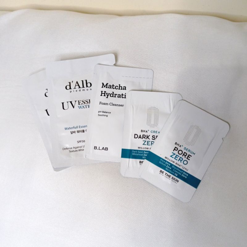 Preloved D'AlbaUV Essence Waterfull+ Sun Cream | Be the Skin Serum & Dark Spot | B.LAB Cleanser