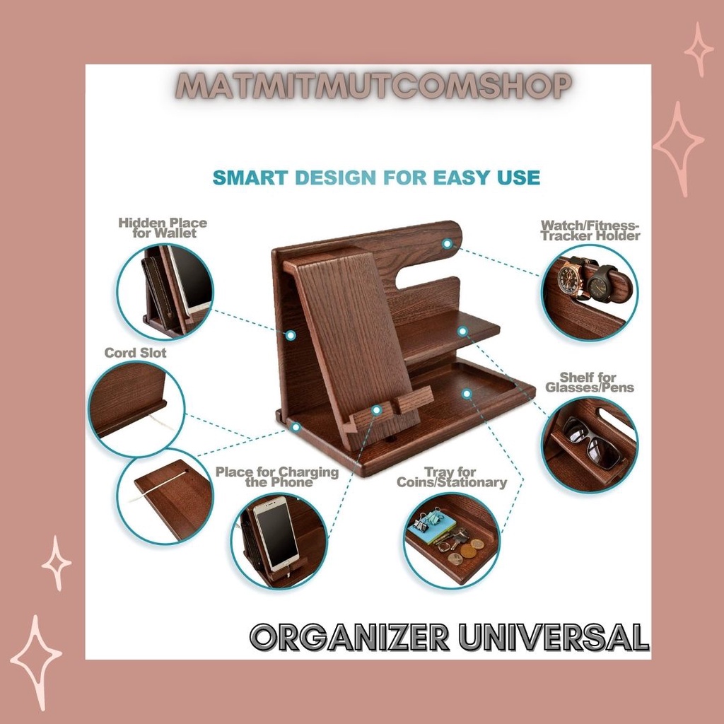 BGG Tempat Hp Jam Tangan Stand Handphone dan Jam  Tempat Aksesoris Rak Serbaguna