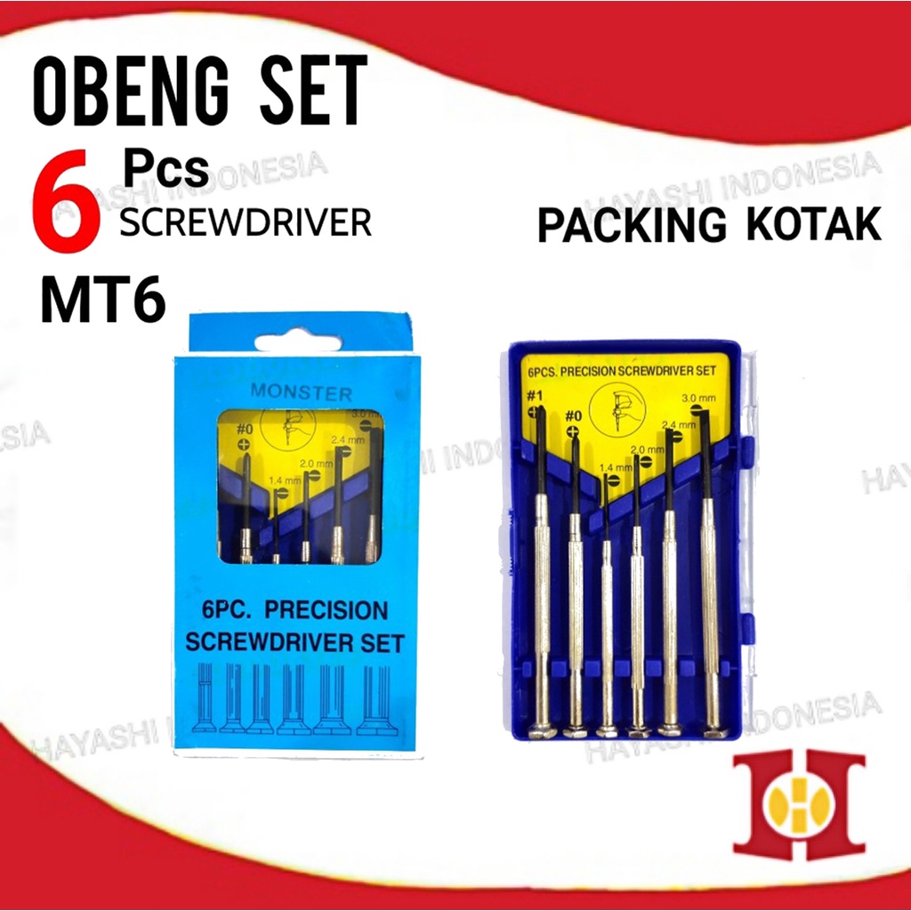 Obeng Jam 6 Pcs Obeng Set