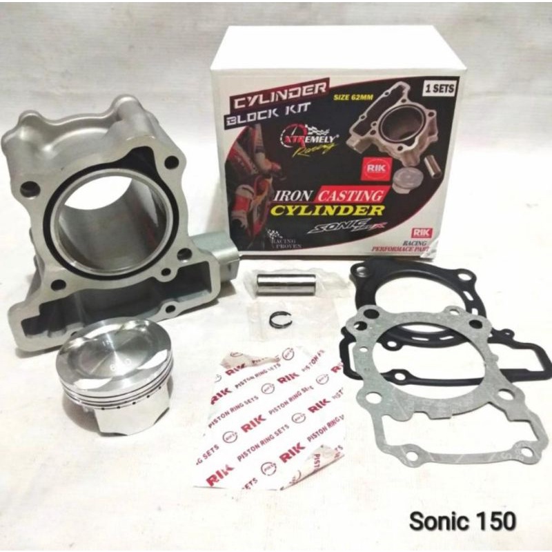 BLOK CYLINDER KIT XTR SONIC 150-SUPRA GTR-CB150R K56 K45 PISTON 62MM