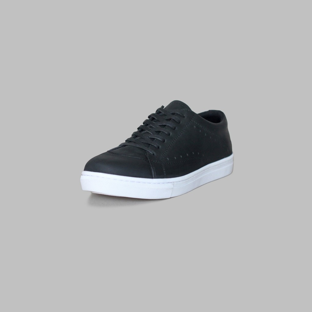 ARTAP - Sepatu Sneakers Kulit Asli - Alordi CH Black White Sole