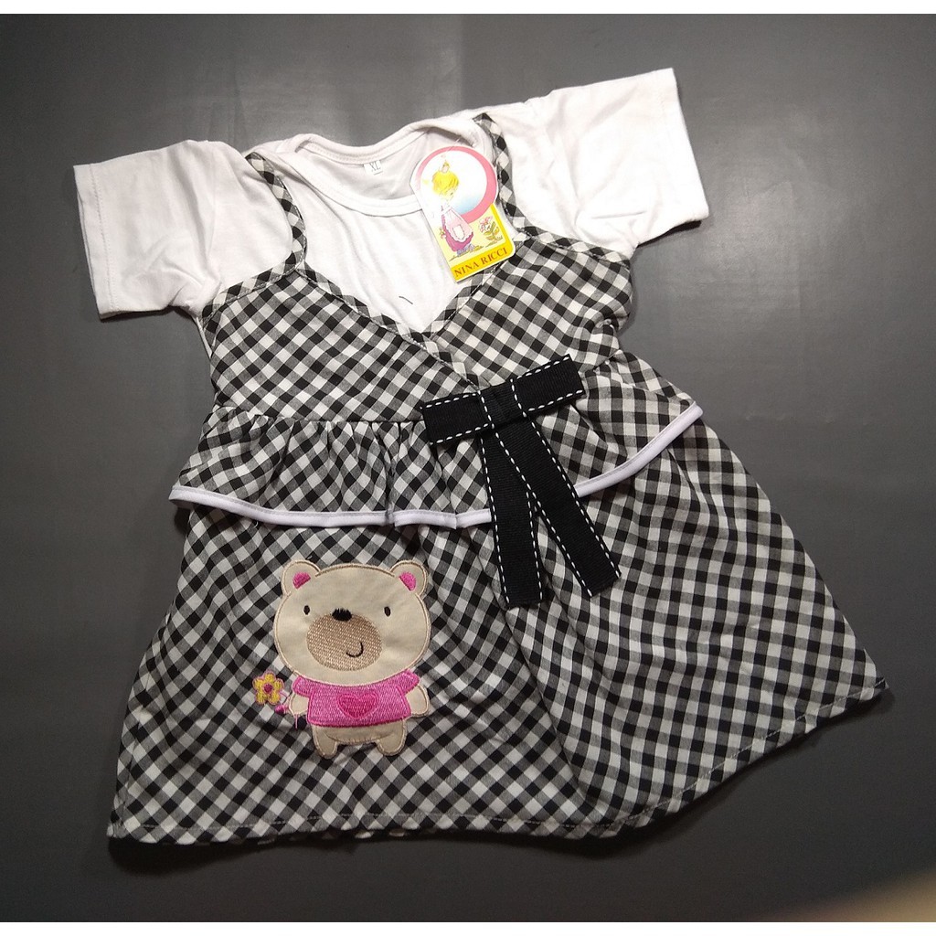 NINA RICCI – Baju Bayi / Dress Bayi Nina Ricci Bear Kotak