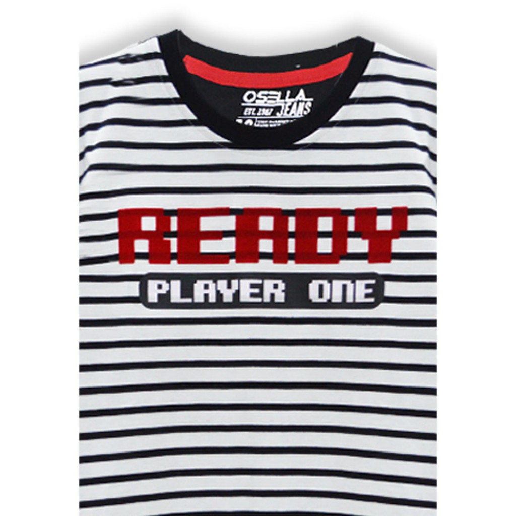 Osella Sweater Anak Laki-Laki Stripe Lengan Panjang White-1