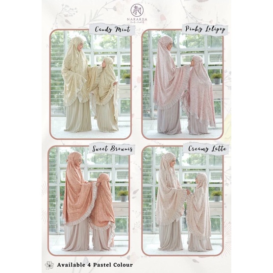 mukena farikha couple mom and kids by nararya premium