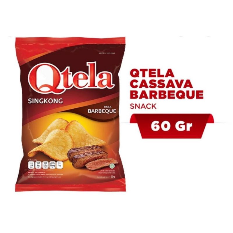 

Qtela keripik singkong rasa barbeqiu 60g