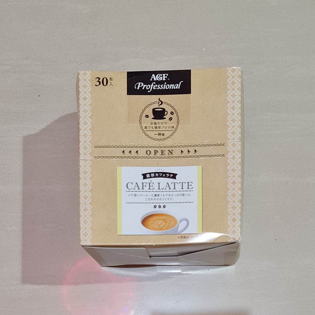 AGF Professional Rich Cafe Latte 30 x 9.5 Gram