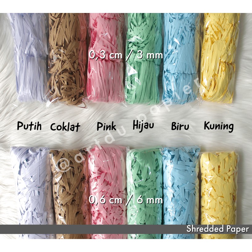 

[250 Gr] Kertas Packing / Kertas Serut / Shredded Paper / Kertas Cacah