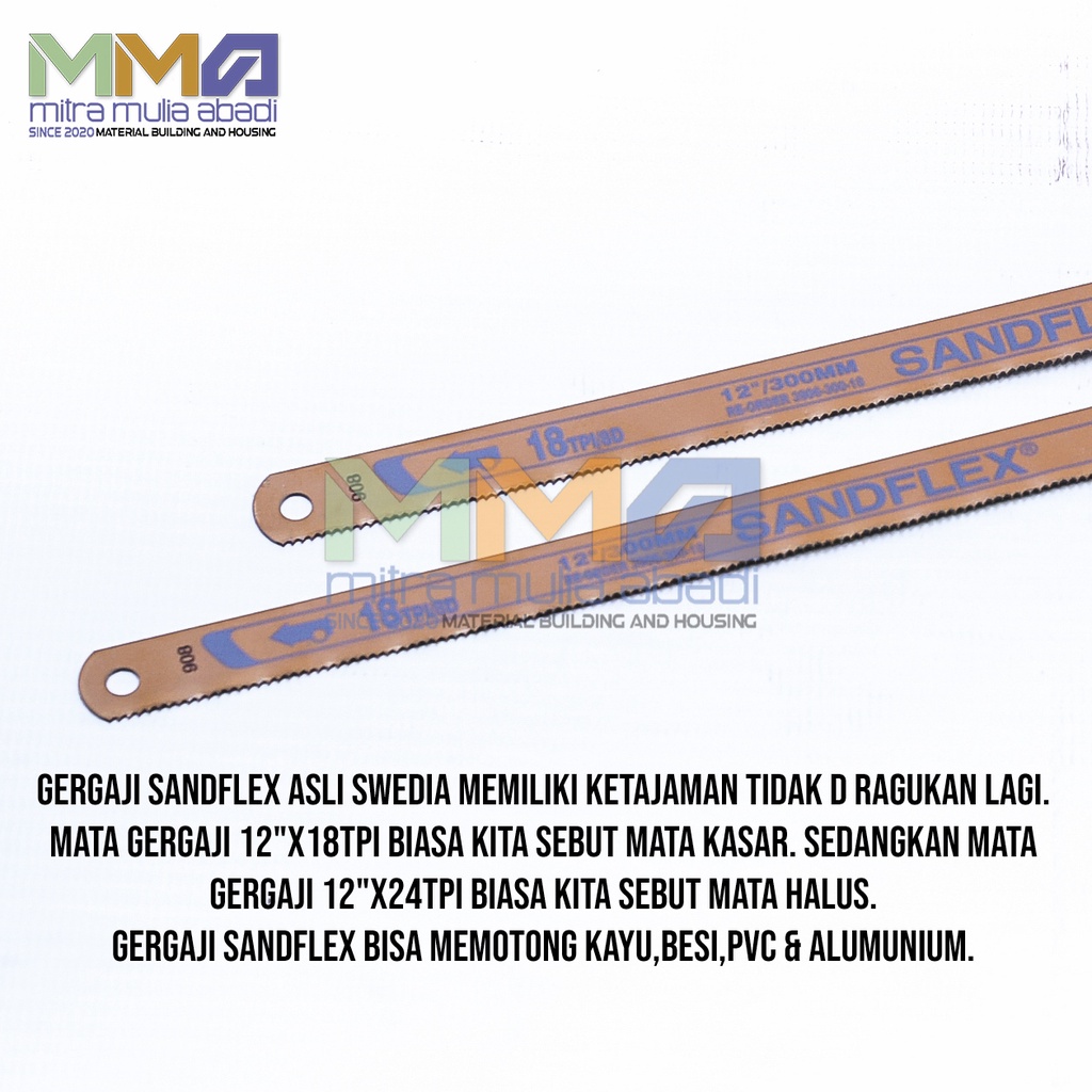 Mata Gergaji Besi  24Tpi Sandflex