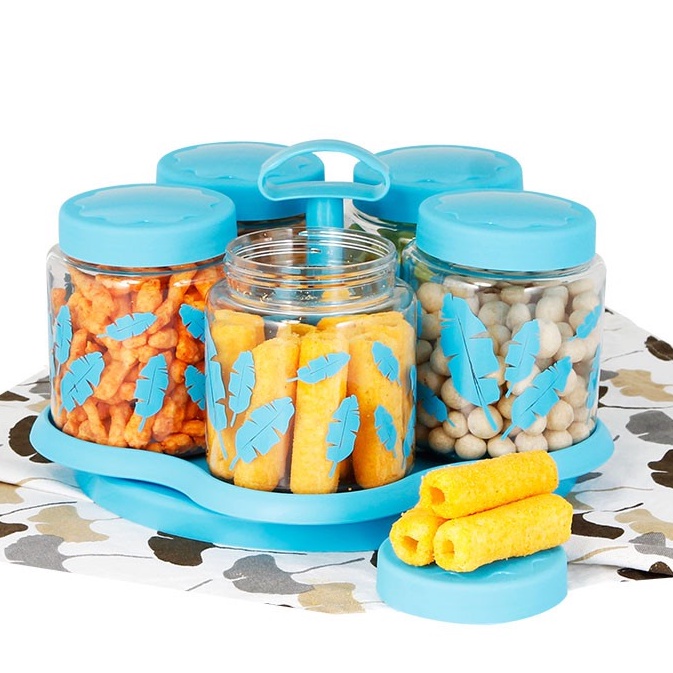 (COD) TOPLES PUTAR / TOPLES KUE SHABBY CHIC SET PINK SPIN CANISTER CAROUSEL