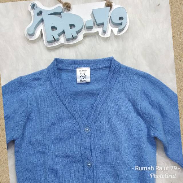 Cardigan rajut basic knit cardy Anak