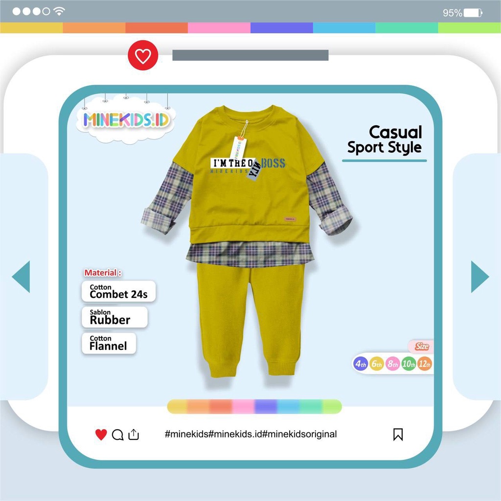 Sport Set &amp; Midi Korean Dress Minekids