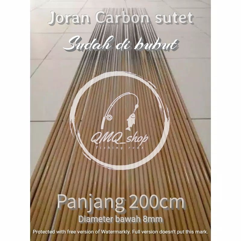 carbon sutet bubut 200cm 8mm