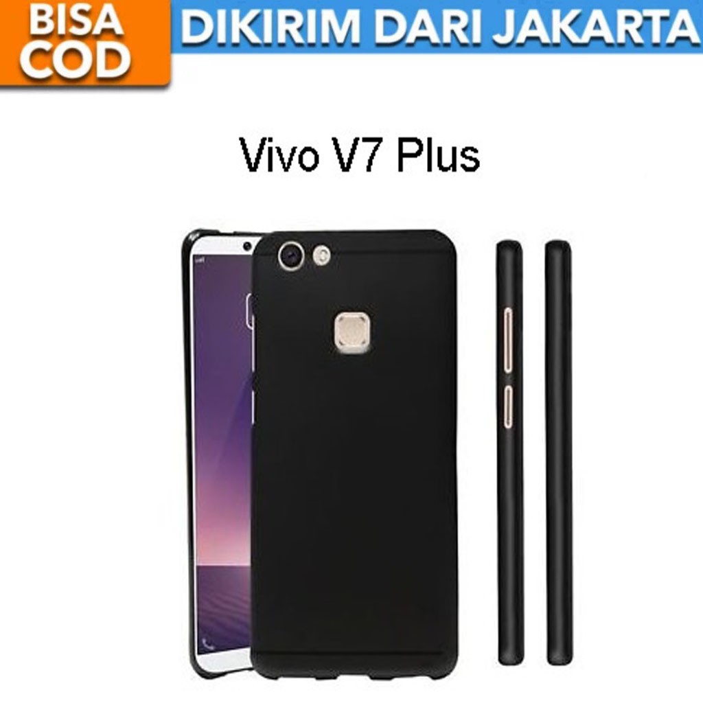 SoftCase Black Matte for Vivo V7 Plus