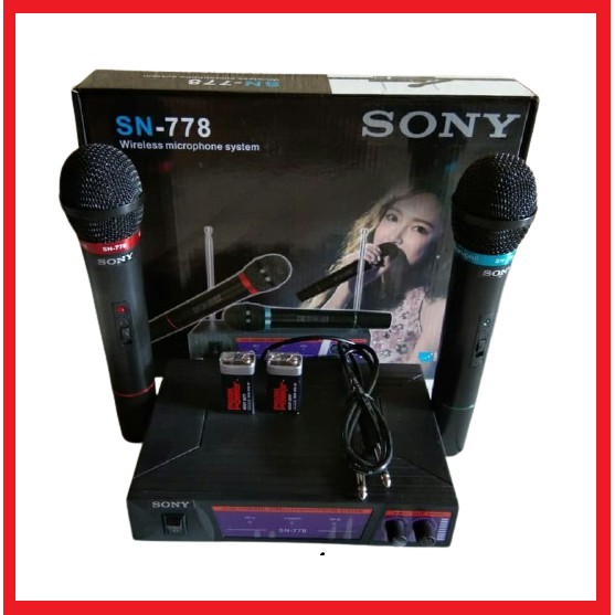 Microphone Double Wireless SONY SN-778