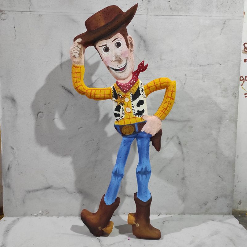 Jual KARAKTER Woody toy story - bahan sterofoam lukis handmade | Shopee