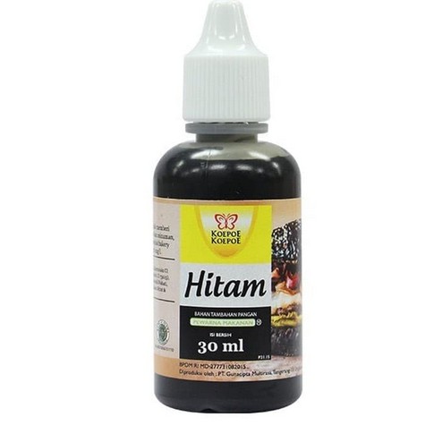 

Pewarna Makanan Koepoe Koepoe 30ML Pewarna cair Makanan 30ML - Hitam