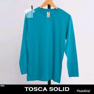 KAOS POLOS HIJAU TOSCA PANJANG | KAOS DISTRO