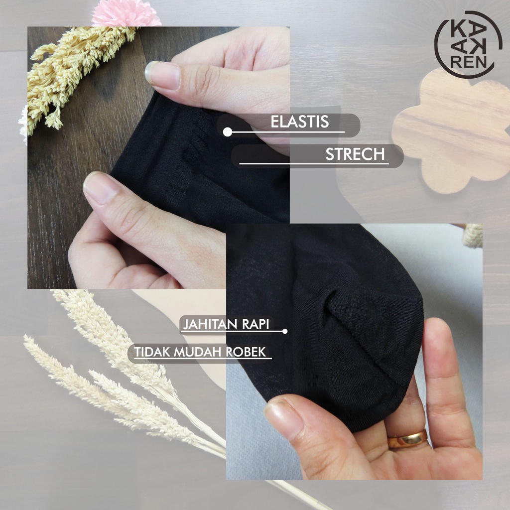 Kakaren Kaos Kaki Stocking Polos dan Anti Slip Wanita