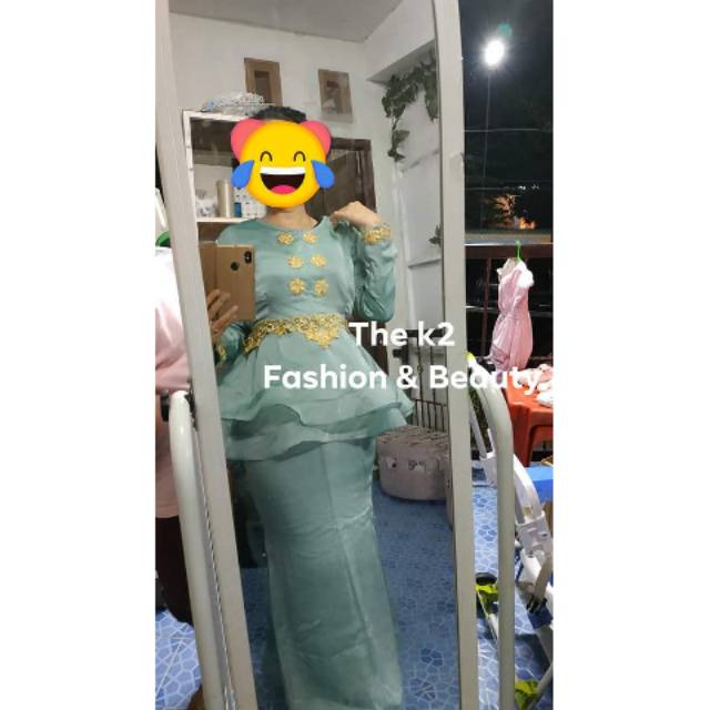 Baju kurung malaysia peplum dress mermaid baju pesta