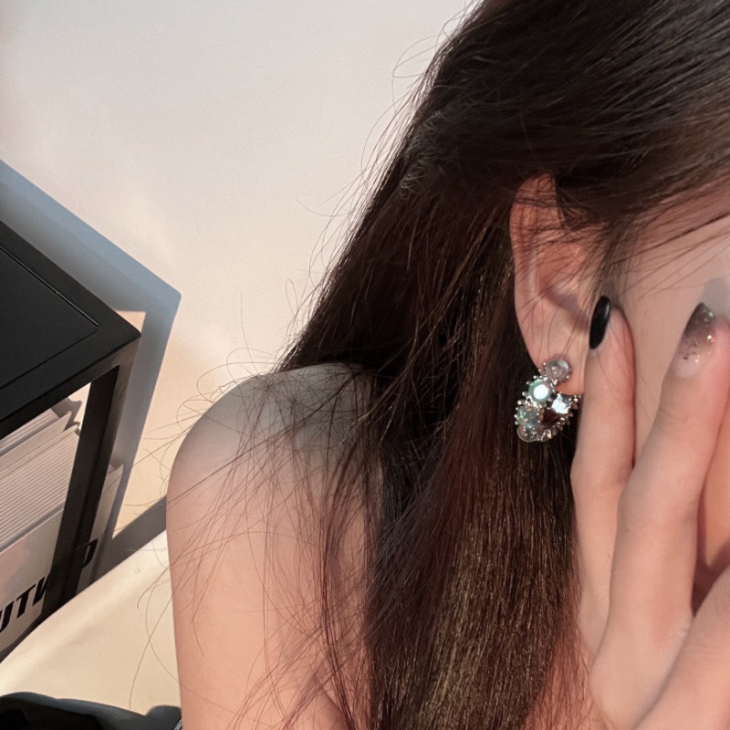 Anting Hoop Bentuk C Gaya Retro Untuk Aksesoris