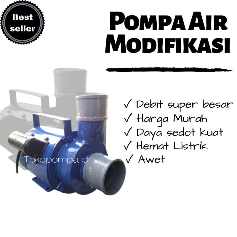 Pompa air modifikasi 2 inch untuk kolam ikan koi