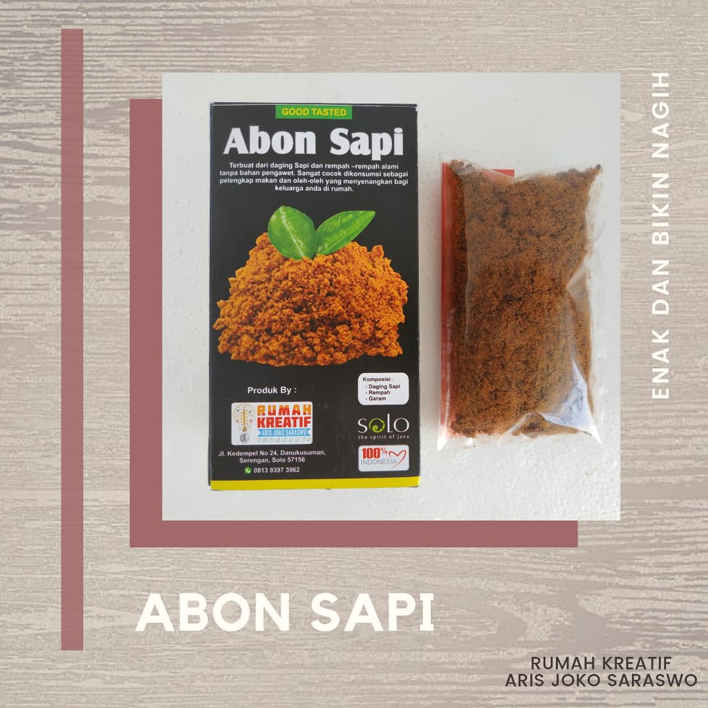 

Abon Sapi Enak Teman Makan Yahuud Oleh - Oleh Khas Solo Murah Enak