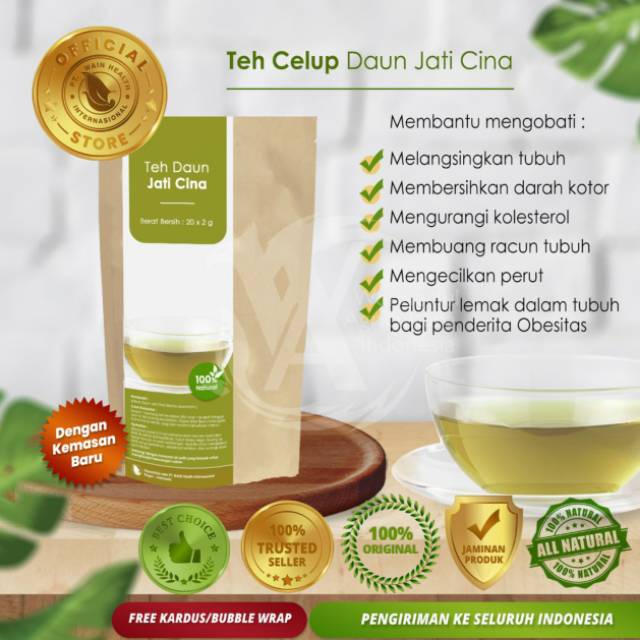 

LANGSING ALAMI !!! Teh Celup Daun Jati Cina Herbal