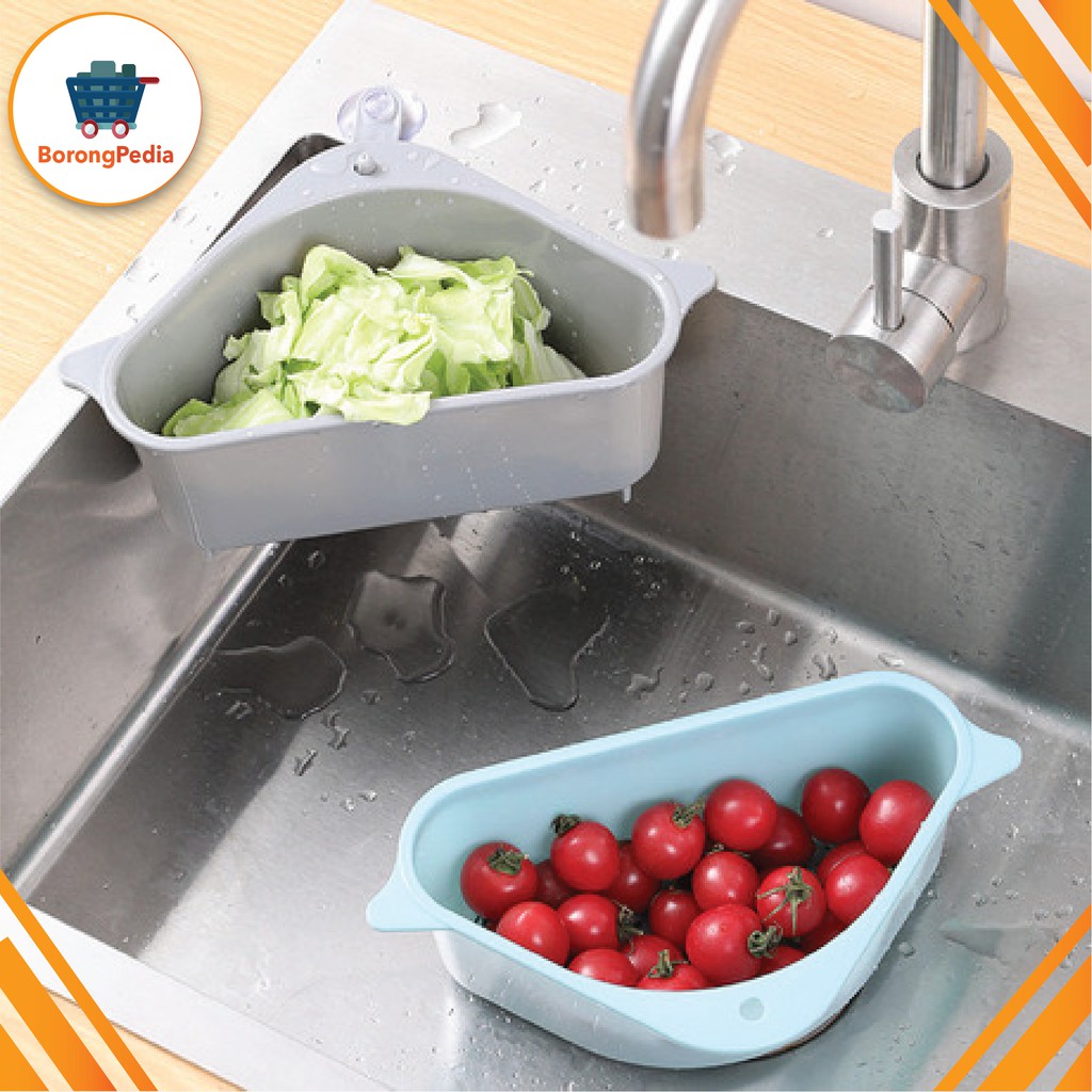 Rak Sudut Wastafel Dapur Segitiga Triangle Shape Holder  Rak Sudut Wastafel Dapur Segitiga Triangle Shape Holder