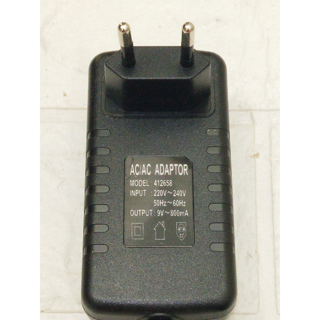 Jual Adapter AC/DC 9V 800mA Model 412658 | Shopee Indonesia