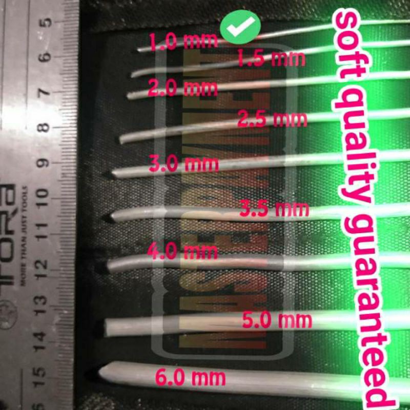 Kawat Bonsai Putih Doff 1mm Eceran Harga Per Meter