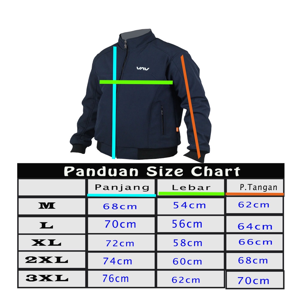 Jacket Motor Pria Waterproof Anti Angin Model VNW2