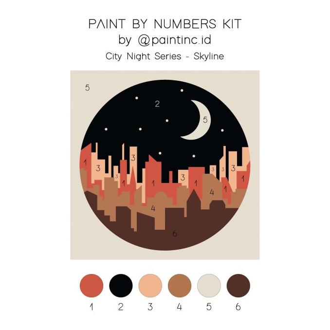 

Paint By Numbers Kit: City Night Series - Skyline | Paint Inc
