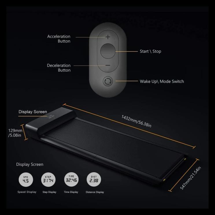 ORI Xiaomi Kingsmith Walkingpad A1 PRO Smart Folding Walking Pad Treadmill